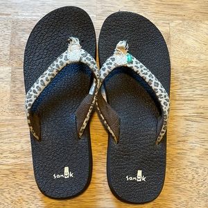 Women’s Sanuk Cheetah Flip Flops